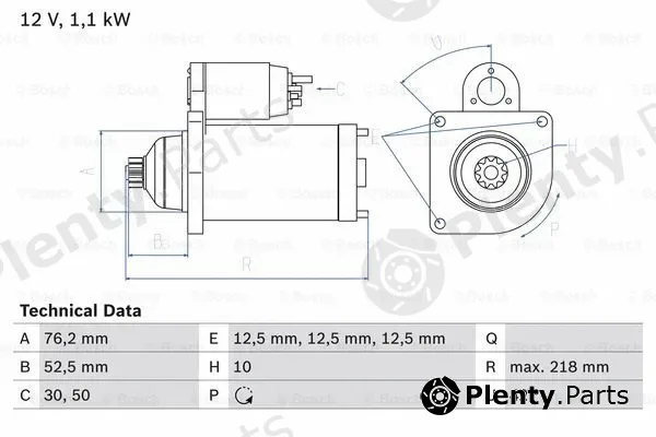 Bosch 0986020240 — Starter