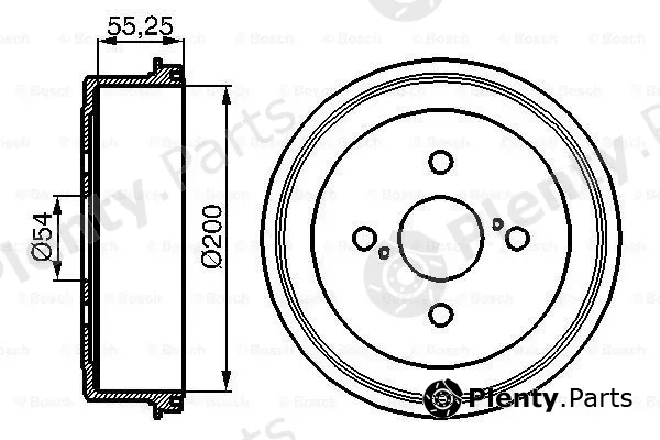 Bosch 0986477082 — Brake Drum