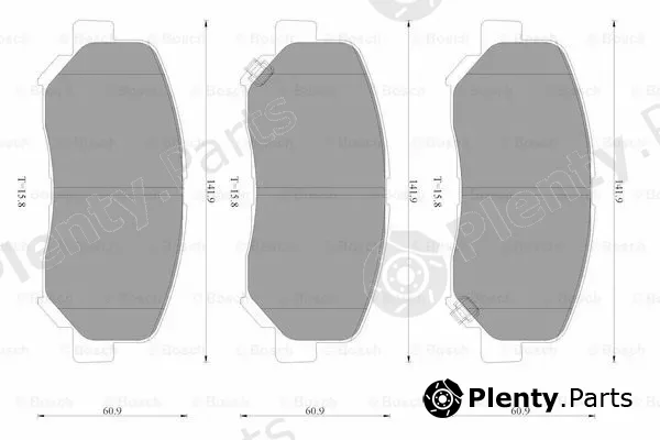 Bosch 0986AB3562 — Brake Pad Set, disc brake