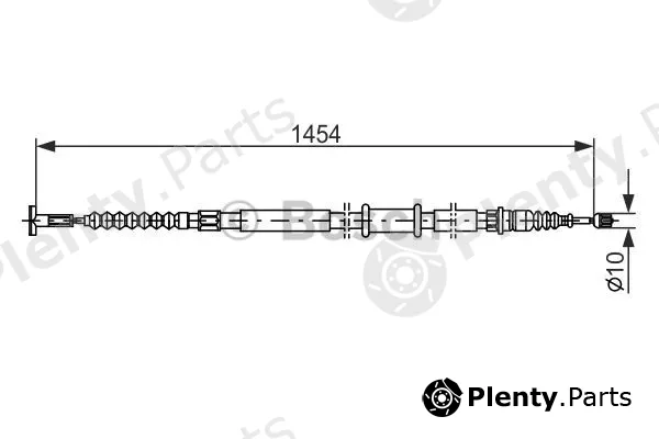 Bosch 1987482179 — Cable Pull, parking brake