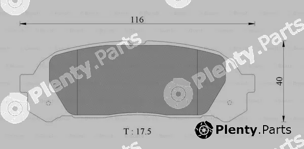 Bosch 0986AB2327 — Brake Pad Set, disc brake