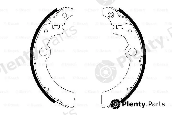 Bosch 0986487676 — Brake Shoe Set