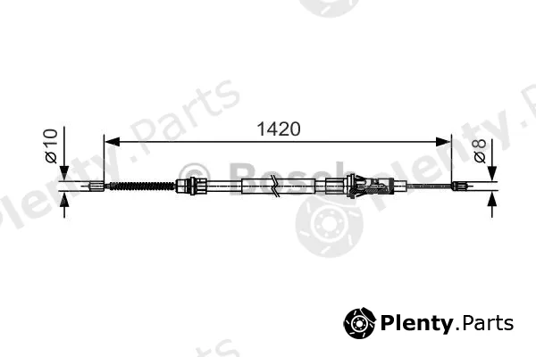 Bosch 1987482013 — Cable Pull, parking brake