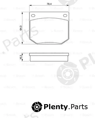 Bosch 0986464020 — Brake Pad Set, disc brake