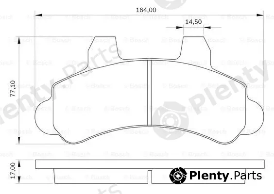 Bosch 0986BB0030 — Brake Pad Set, disc brake