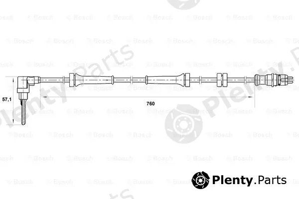 Bosch 0265007024 — Sensor, wheel speed