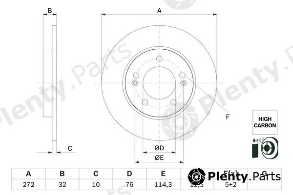 Bosch 0986479G30 — Brake Disc