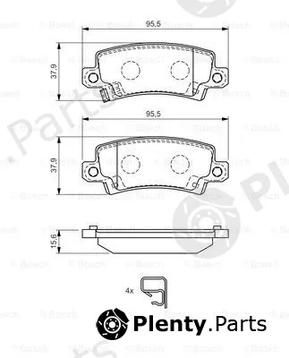 Bosch 0986424790 — Brake Pad Set, disc brake