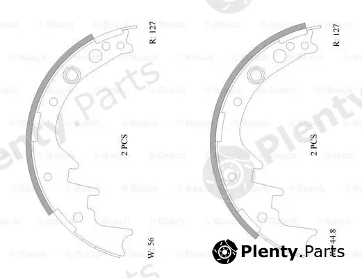 Bosch 0986AB0066 — Brake Shoe Set