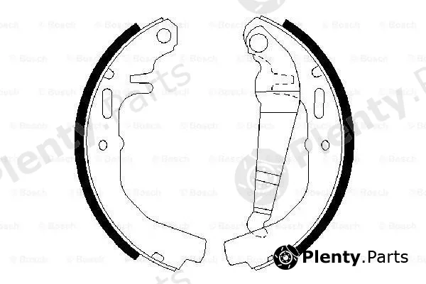 Bosch 0986487071 — Brake Shoe Set
