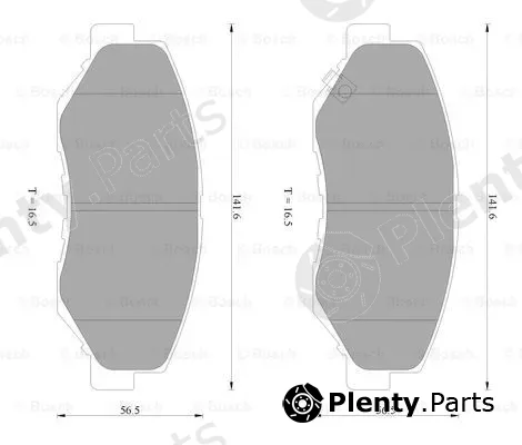 Bosch 0986AB2385 — Brake Pad Set, disc brake