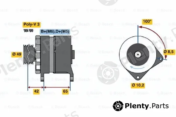Bosch 0120339547 — Alternator