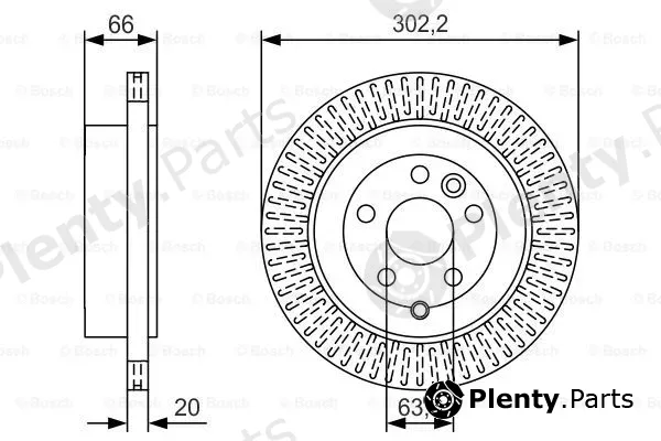 Bosch 0986479U44 — Brake Disc