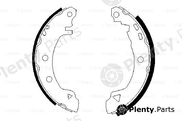 Bosch 0986487289 — Brake Shoe Set
