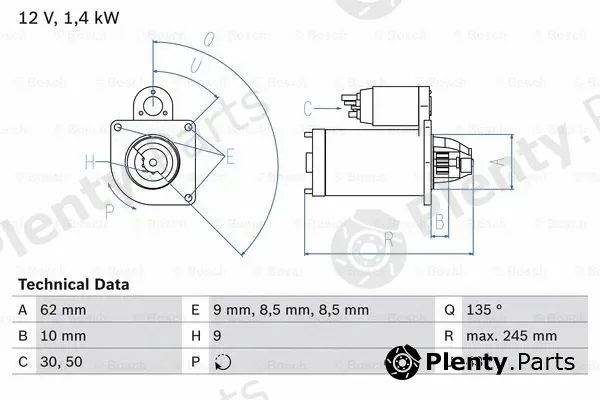 Bosch 0986015630 — Starter