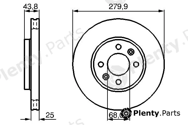 Bosch 0986478505 — Brake Disc