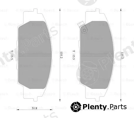 Bosch 0986AB2470 — Brake Pad Set, disc brake
