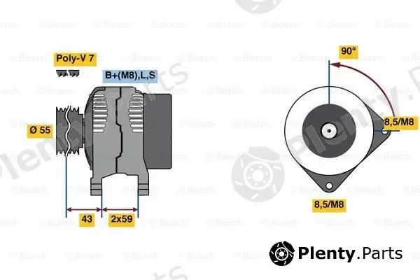 Bosch 0986081220 — Alternator