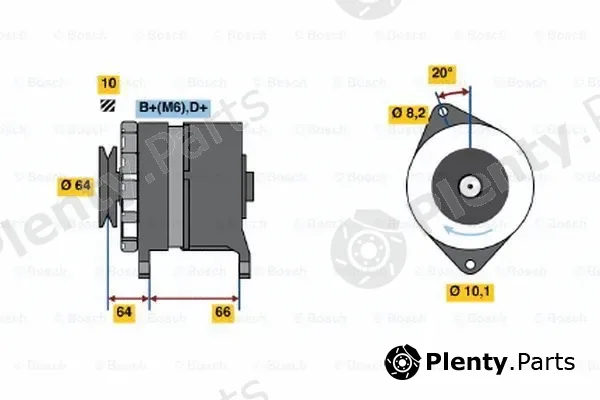 Bosch 0120489358 — Alternator