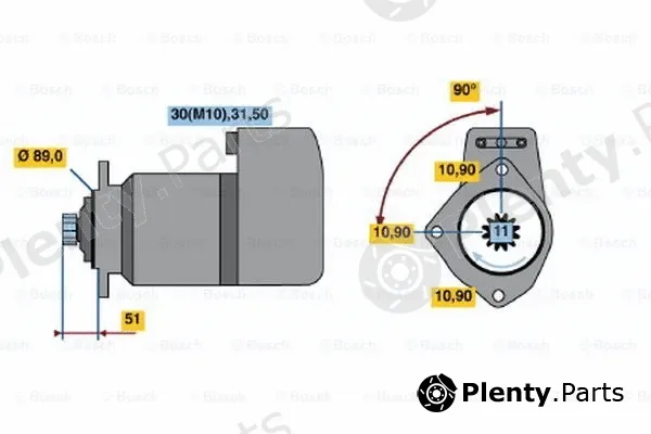Bosch 0001417072 — Starter