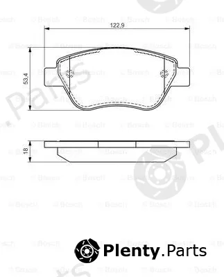 Bosch 0986494132 — Brake Pad Set, disc brake