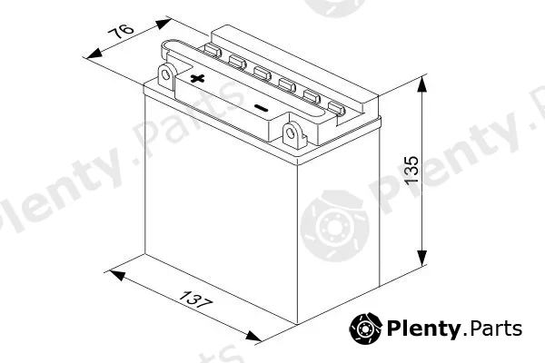 Bosch 0092M40220 — Starter Battery M4