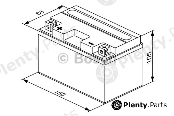 Bosch 0092M60160 — Starter Battery M6