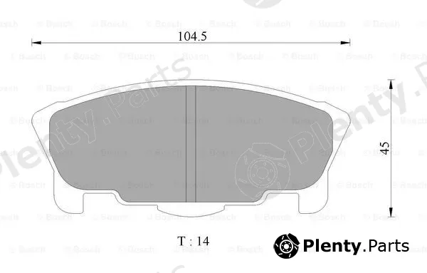 Bosch 0986AB2437 — Brake Pad Set, disc brake