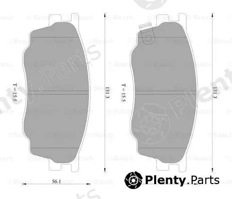 Bosch 0986AB2390 — Brake Pad Set, disc brake