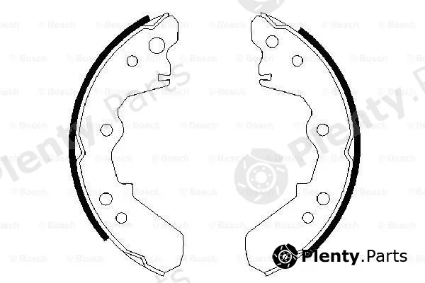 Bosch 0986487376 — Brake Shoe Set