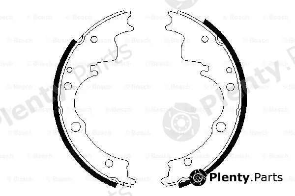 Bosch 0986487287 — Brake Shoe Set