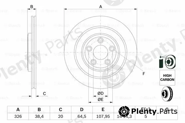 Bosch 0986479628 — Brake Disc