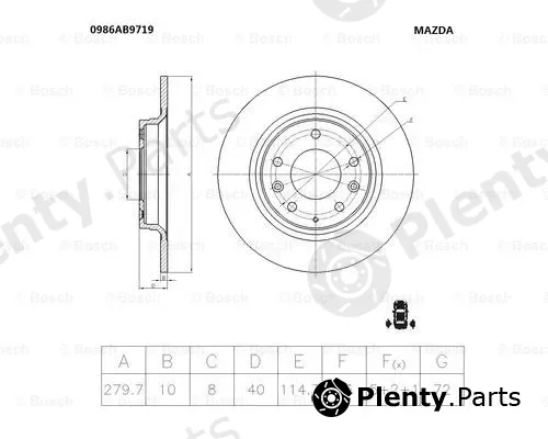 Bosch 0986AB9719 — Brake Disc