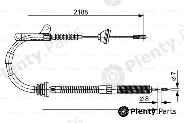 Bosch 1987477879 — Cable Pull, parking brake