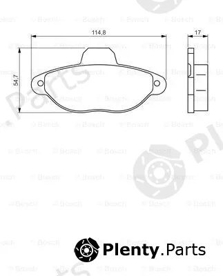 Bosch 0986495255 — Brake Pad Set, disc brake