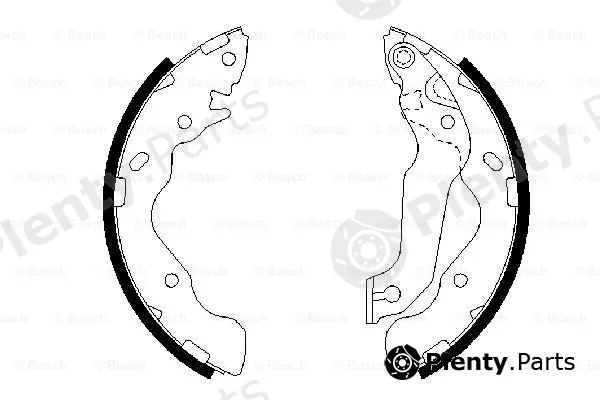 Bosch 0986487673 — Brake Shoe Set