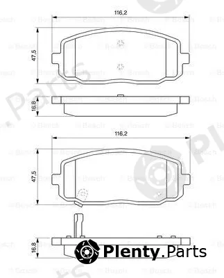 Bosch 0986494064 — Brake Pad Set, disc brake