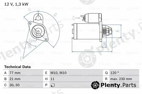 Bosch 0986029130 — Starter