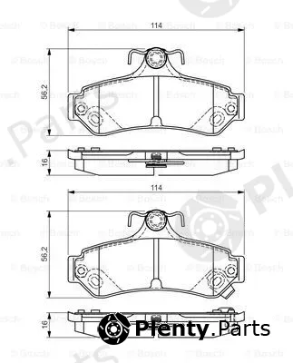 Bosch 0986495173 — Brake Pad Set, disc brake