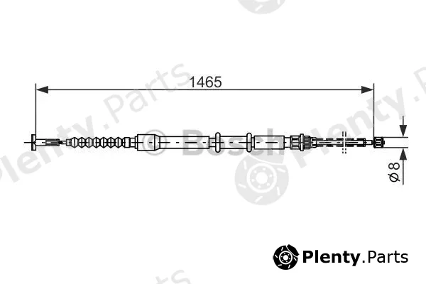 Bosch 1987477551 — Cable Pull, parking brake