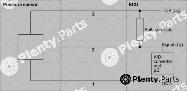 Bosch 0281002238 — Sensor, fuel pressure