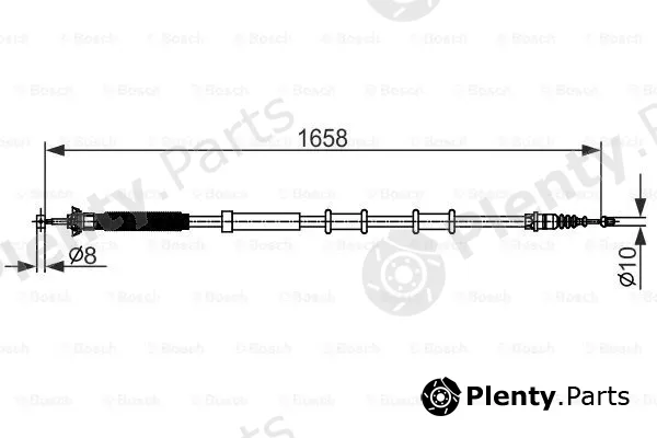 Bosch 1987482581 — Cable Pull, parking brake