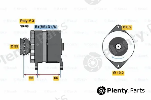 Bosch 0120488143 — Alternator