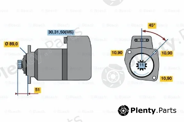 Bosch 0001416053 — Starter
