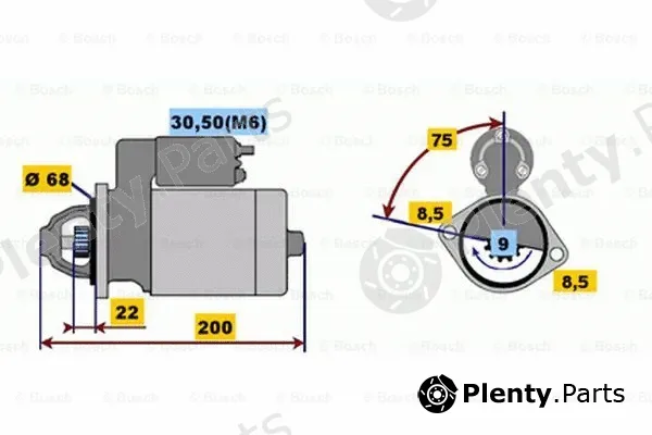 Bosch 0001107409 — Starter