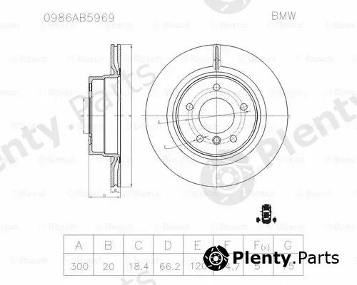 Bosch 0986AB5969 — Brake Disc