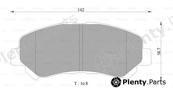 Bosch 0986AB2375 — Brake Pad Set, disc brake
