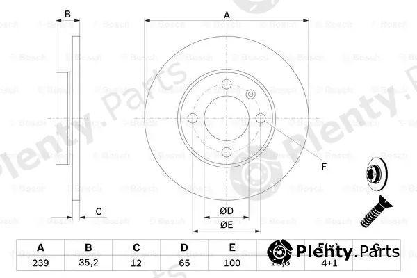 Bosch 0986478011 — Brake Disc