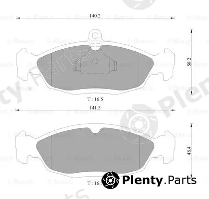 Bosch 0986AB9066 — Brake Pad Set, disc brake