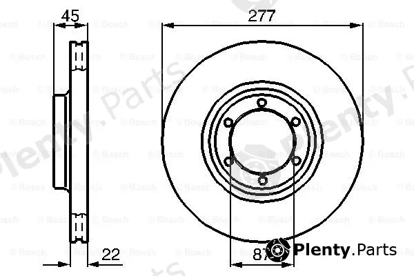 Bosch 0986478635 — Brake Disc